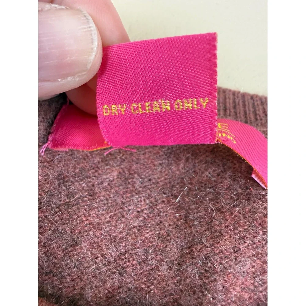 Catherine Malandrino 100% Cashmere Sweater Women's M Mauve Crewneck Soft - Picture 5 of 5